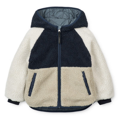 Wendbare Kinder-Jacke “Jackson Whale Blue Multi Mix”