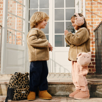 Kinderrucksack "Andreas Pile Bear Mega leo / oat mix"