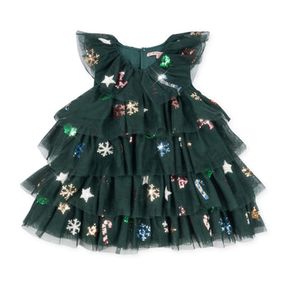 Festliche Tüllkleid "Yvonne Christmas Dress Hunter Green"