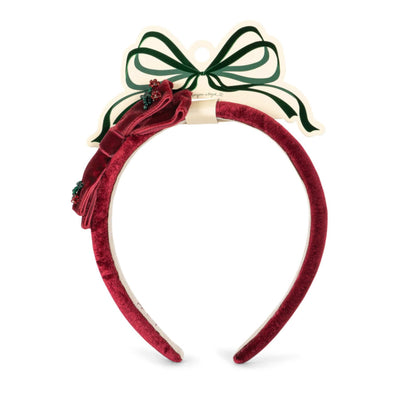 Samt-Haarreif "Juliette Bow Rio Red"