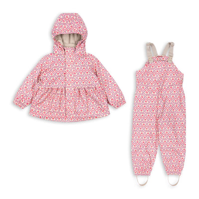 Regenbekleidungsset für Kinder "Palme Felice Rose"