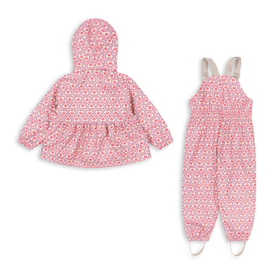 Regenbekleidungsset für Kinder "Palme Felice Rose"