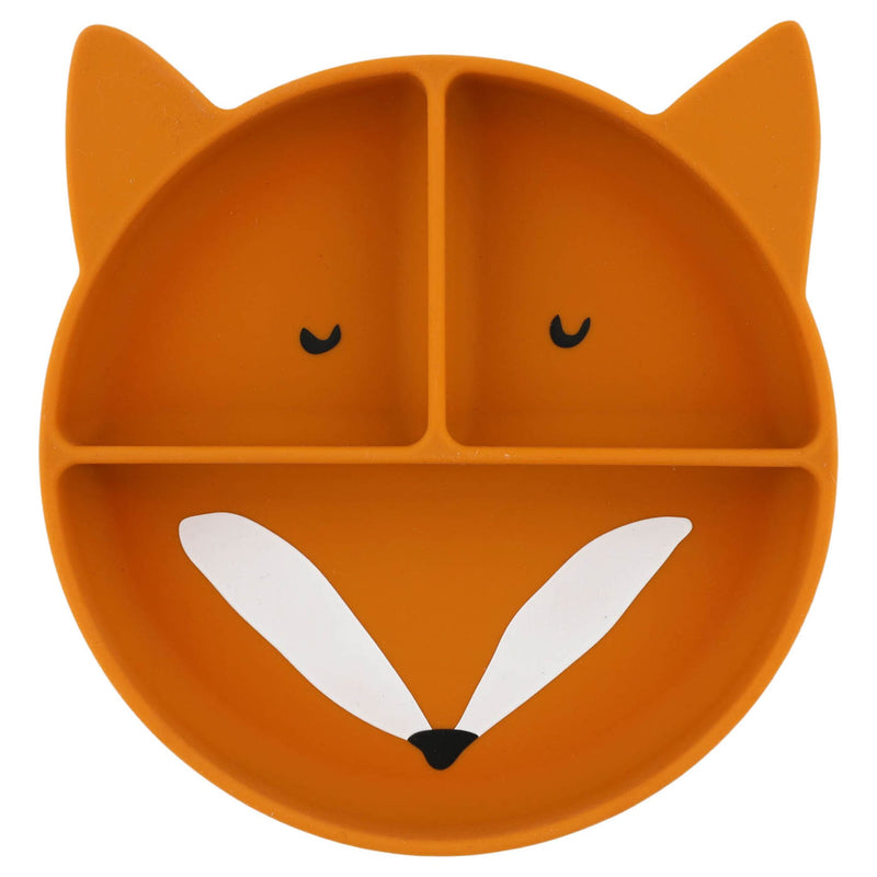 Silikon-Esslernteller mit Saugnapf "Mr. Fox"