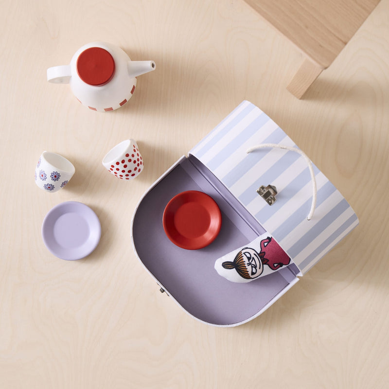 Moomin Kaffee-Tee-Set aus Holz