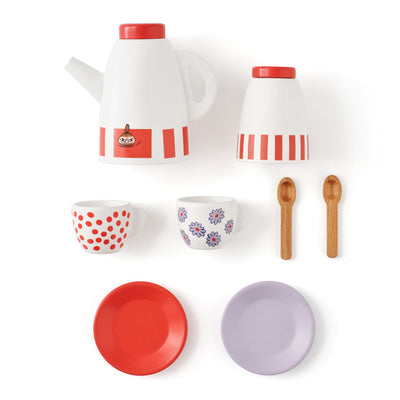 Moomin Kaffee-Tee-Set aus Holz