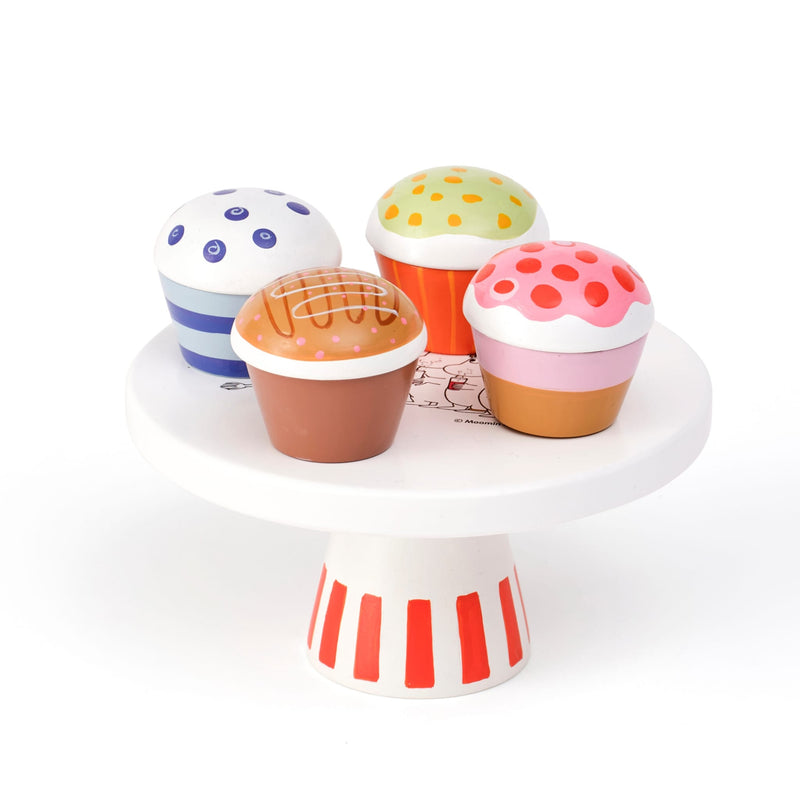 Moomin Kuchenständer-Set aus Holz