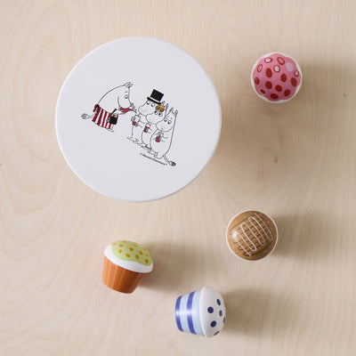 Moomin Kuchenständer-Set aus Holz