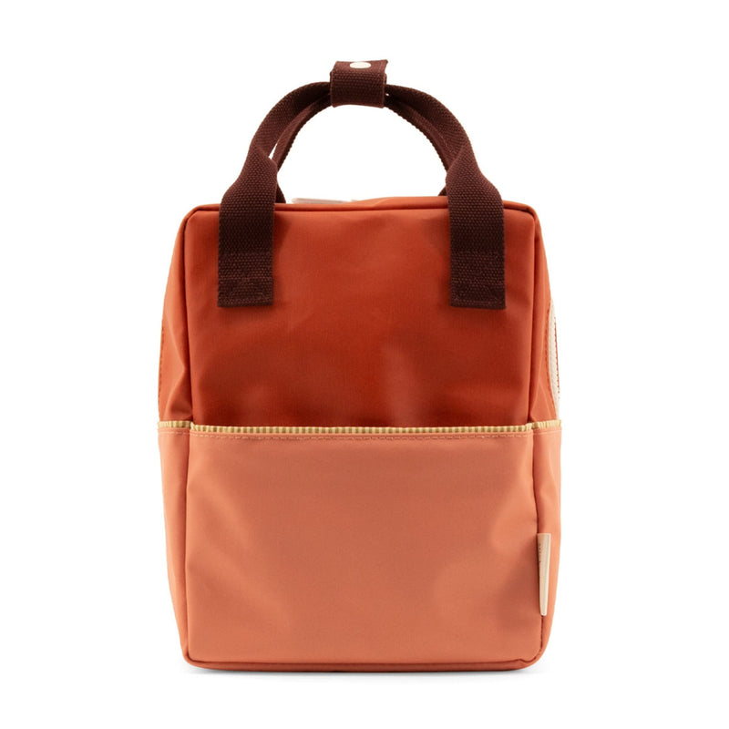 Kleiner Kinderrucksack "Colourblocking  Love Story Red + Moonrise Pink"