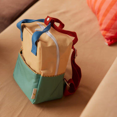 Kleiner Kinderrucksack "Sandy Yellow / Aquatic Green"