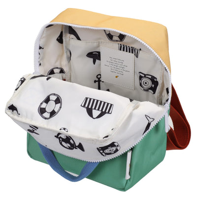 Kleiner Kinderrucksack "Sandy Yellow / Aquatic Green"