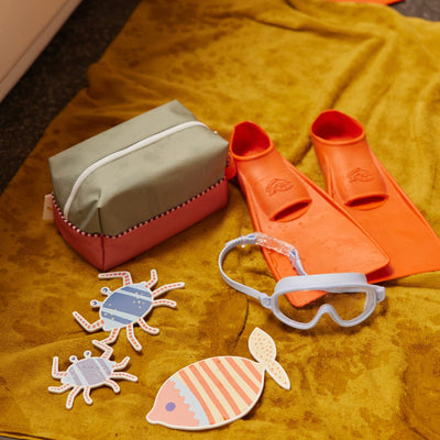 Necessaire "Shark Grey / Coral Pink"