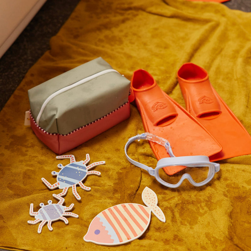 Necessaire "Shark Grey / Coral Pink"