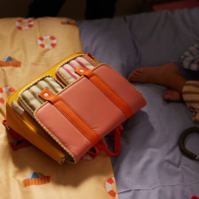 Schulranzen "Coral Pink + Submarine Yellow"