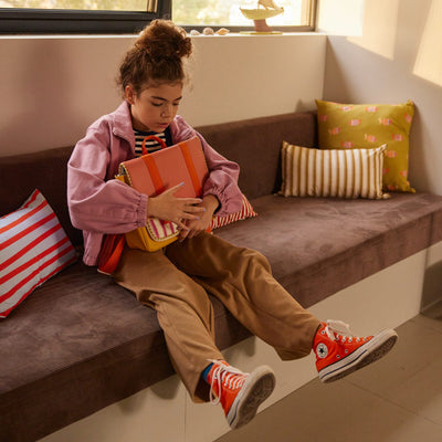 Schulranzen "Coral Pink + Submarine Yellow"
