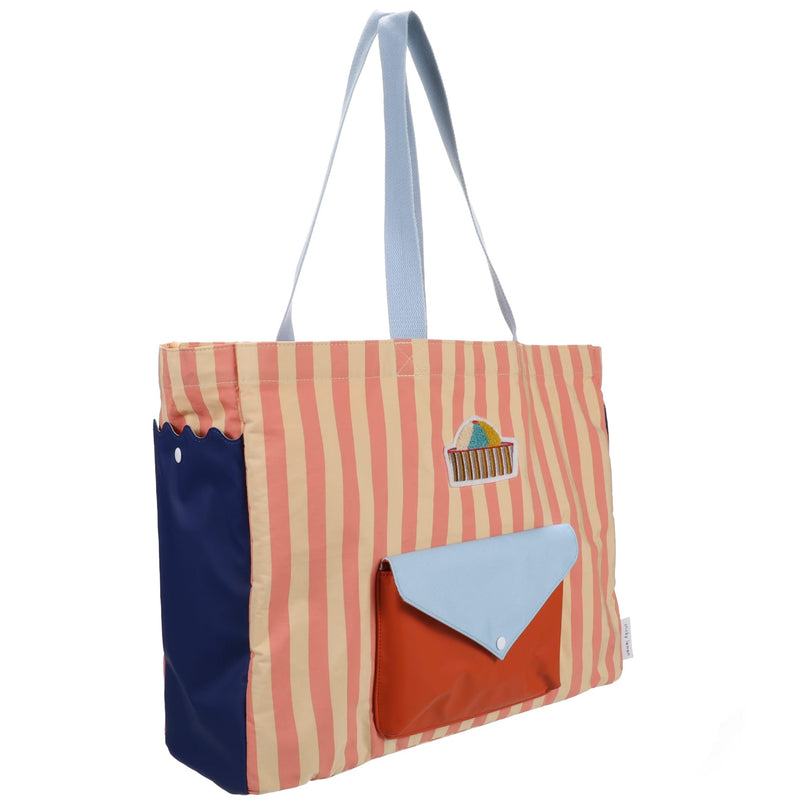 Shopper "Wonders Of The Deep Coral Pink + Sandy Yellow"