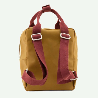 Kleiner Kinderrucksack "Golden Inventor Green / Flowerfield Green"