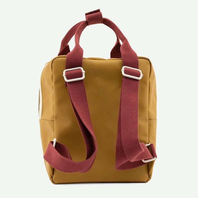 Kleiner Kinderrucksack "Golden Inventor Green / Flowerfield Green"