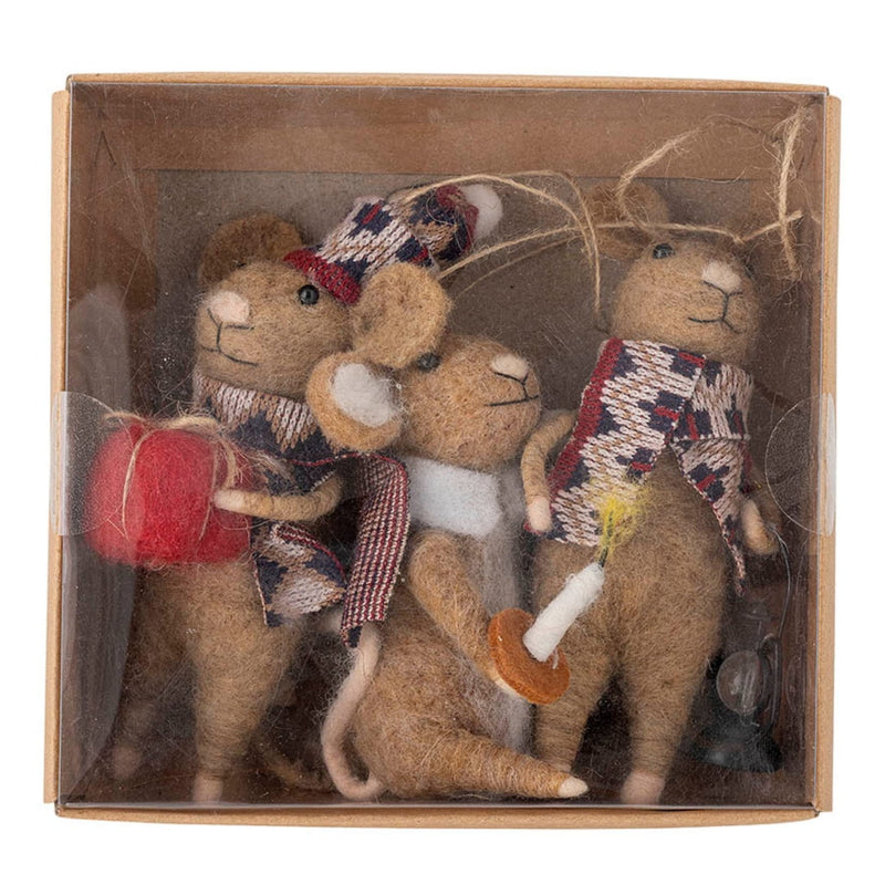 Weihnachtsmäuse “Peo Ornament” 3er Set