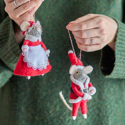 Weihnachtsmäuse “Peo Ornament” 2er Set