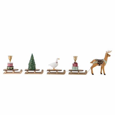 Weihnachtsdekoration mit Schlitten "Dasher"