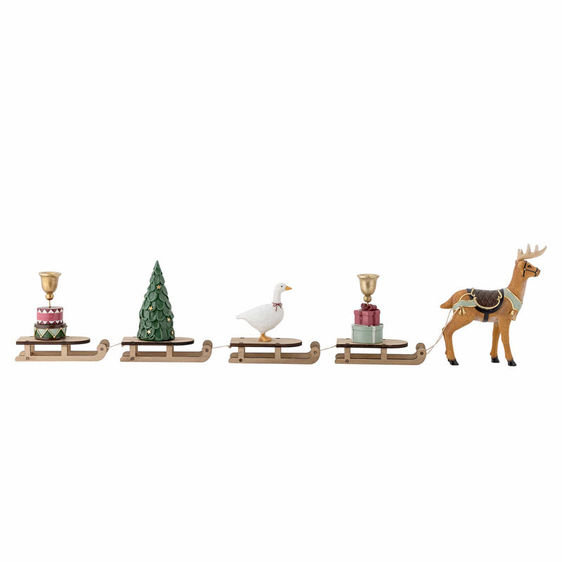 Weihnachtsdekoration mit Schlitten "Dasher"