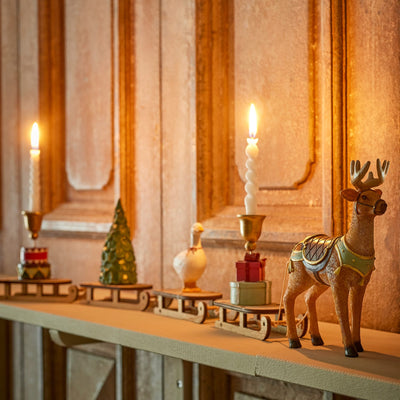 Weihnachtsdekoration mit Schlitten "Dasher"