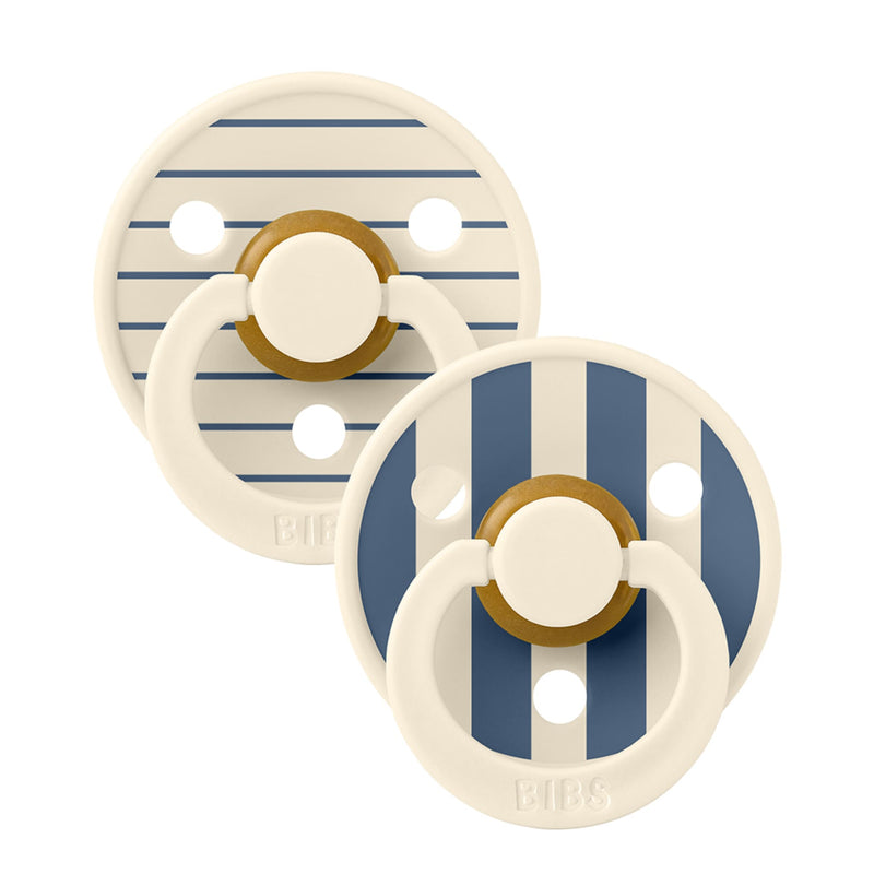 Schnuller “Studio Colour Pin - Ivory Steel Blue Mix” 2er Pack