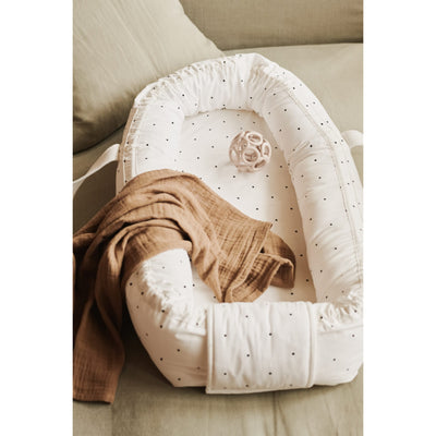 Tragbares Babynest “Gro Little Dot Creme De La Creme”