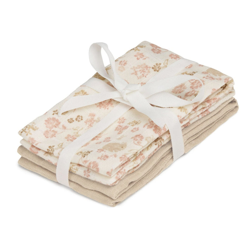 Musselin-Waschlappen "GOTS Augusta" 4er Pack
