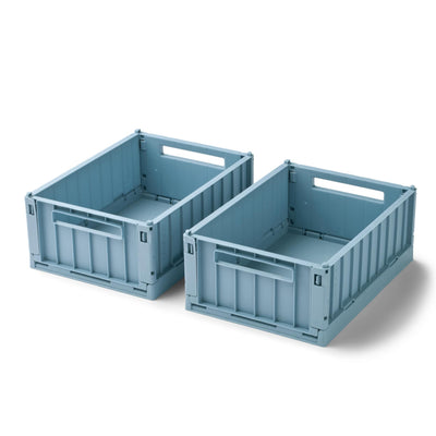 Aufbewahrungskisten “Weston Beach blue” S 2er Pack