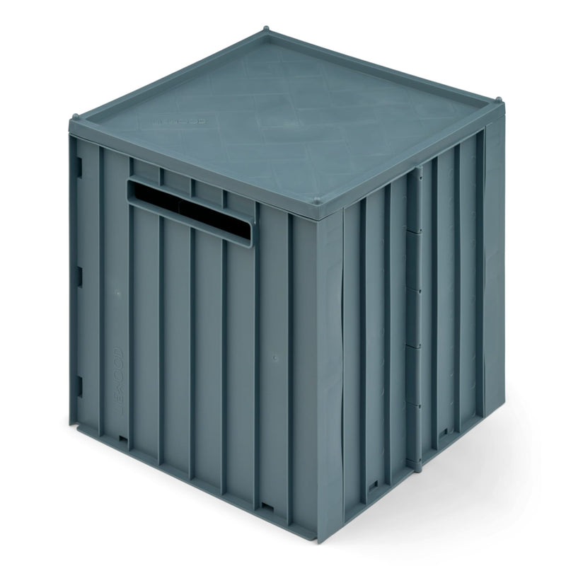 Aufbewahrungsbox mit Deckel “Elijah Whale blue"