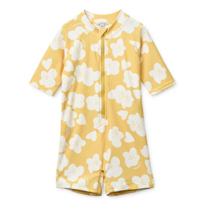Schwimmanzug für Kinder "Max Flower / Lemon yellow"