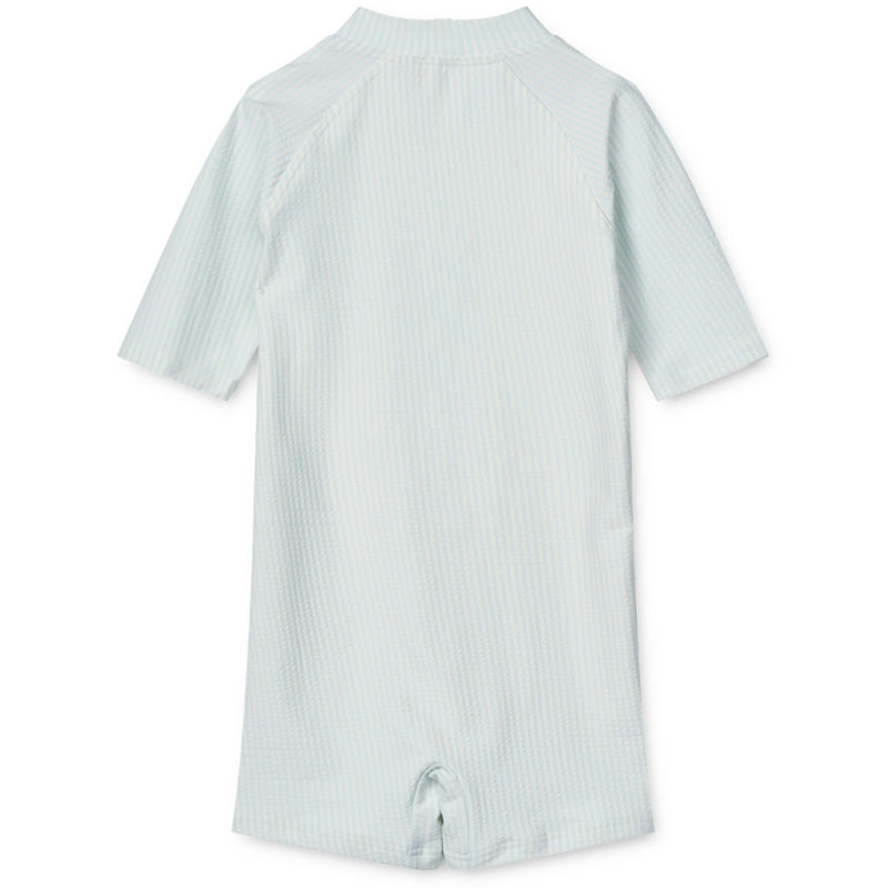 Schwimmanzug "Max Y/D stripe Pure sky / Creme de la creme"