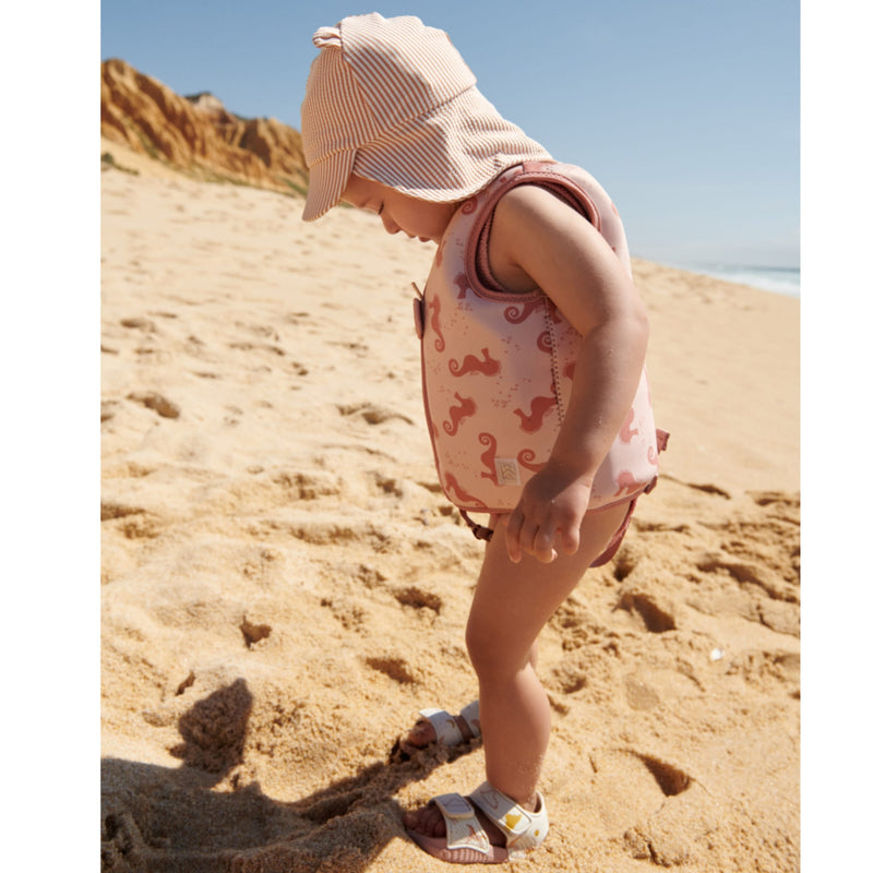 Baby-Sonnenhut "Senia Y/D stripe Pale tuscany / Creme de la creme"