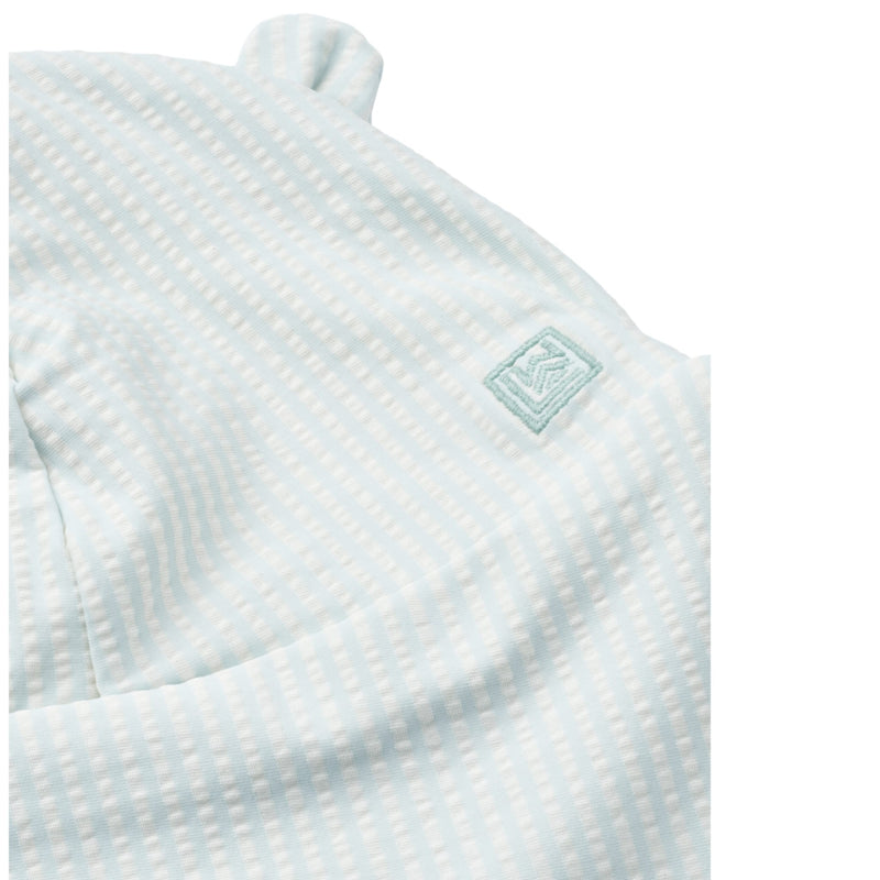 Baby-Sonnenhut "Senia Y/D stripe Pure sky / Creme de la creme"