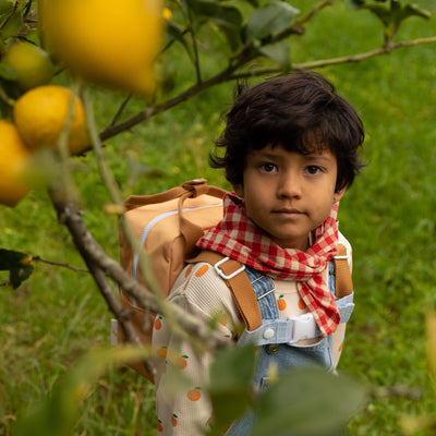 Kleiner Kinderrucksack "Farmhouse Envelope Pear Jam"