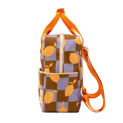 Kleiner Kinderrucksack "Farmhouse Checkerboard Lemon"