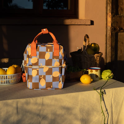 Kleiner Kinderrucksack "Farmhouse Checkerboard Lemon"