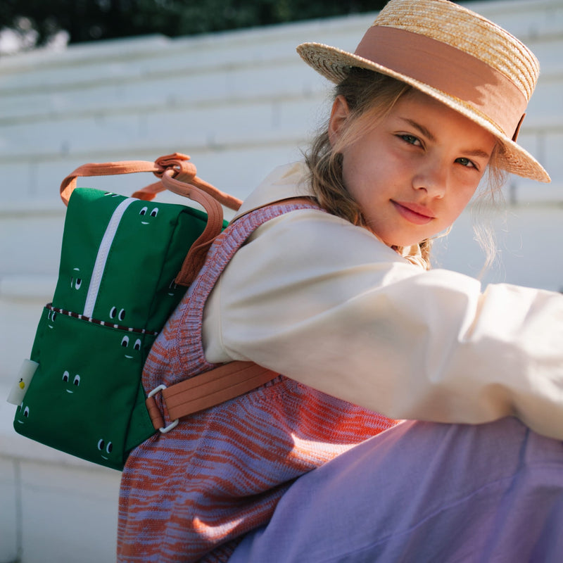 Kleiner Kinderrucksack "Better Together Eyes Golf Green"