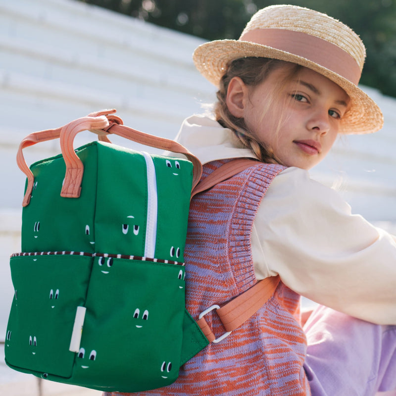 Kleiner Kinderrucksack "Better Together Eyes Golf Green"