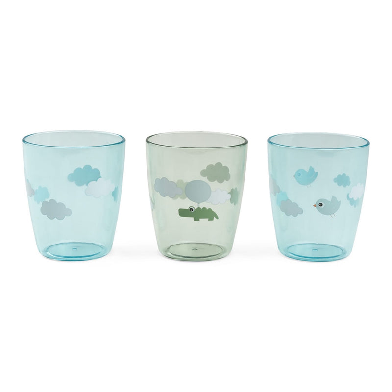 Yummi Mini Glas "Happy Clouds Grün" 3-er Pack