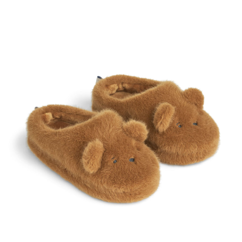 Hausschuhe für Kinder "Aviaja Bear Golden caramel"