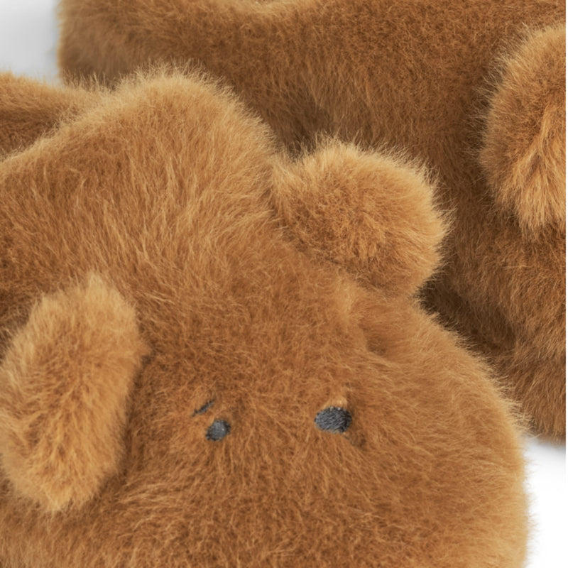 Hausschuhe für Kinder "Aviaja Bear Golden caramel"