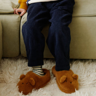 Hausschuhe für Kinder "Aviaja Bear Golden caramel"