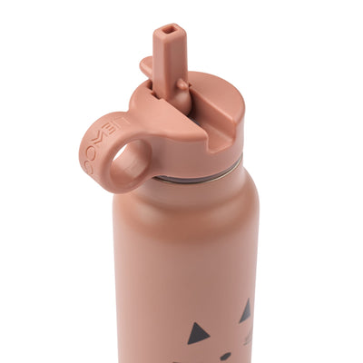Trinkflasche für Kinder “Falk Cat dark rose” 350 ml