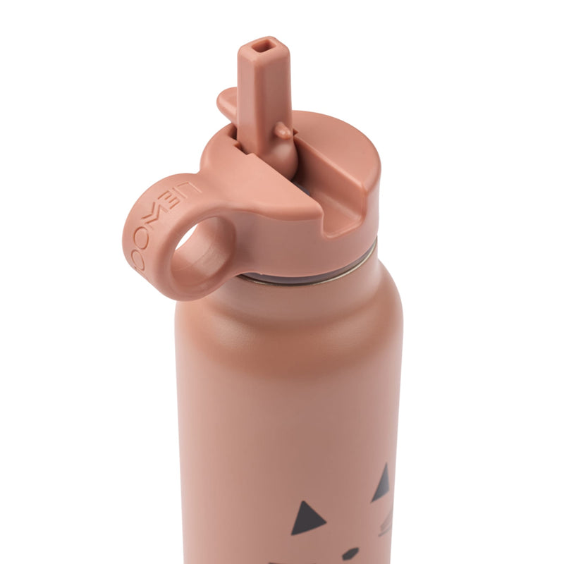 Trinkflasche für Kinder “Falk Cat dark rose” 350 ml