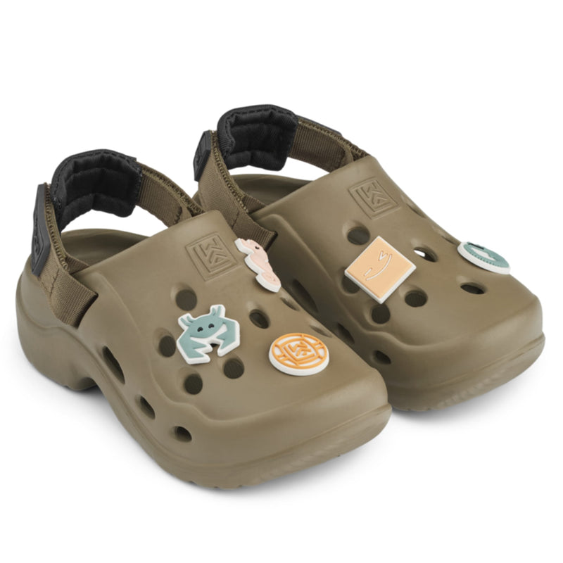 Sommersandalen "Milas Khaki / black"
