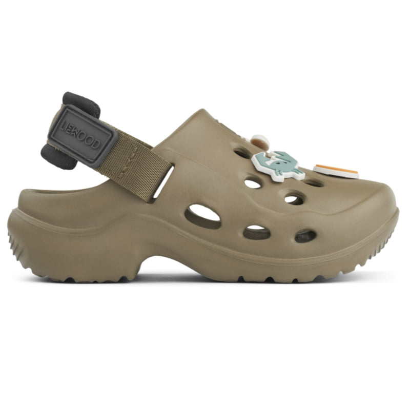 Sommersandalen "Milas Khaki / black"