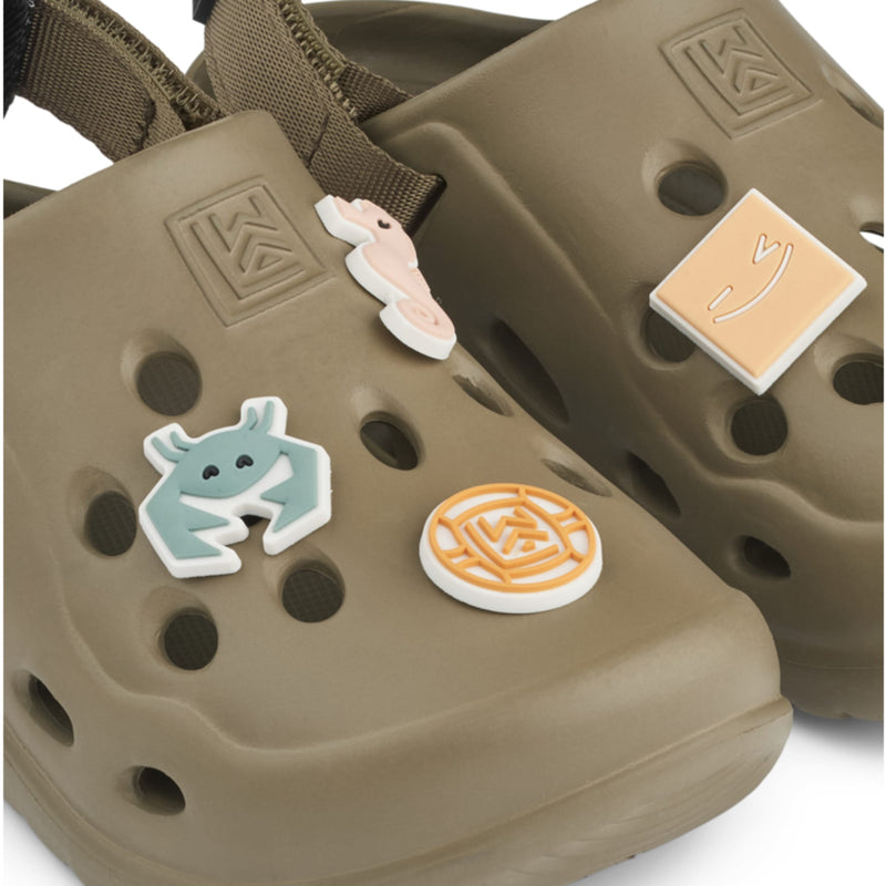 Sommersandalen "Milas Khaki / black"