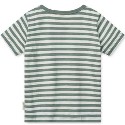 Kinder-T-Shirt "Apia Circus / Stripe peppermint / Creme de la creme"